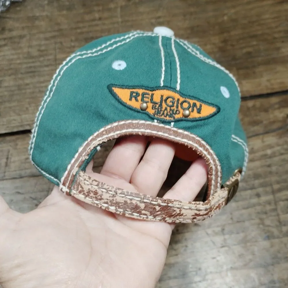 Vintage True Religion Trucker Cap World Tour Embroidered Y2K Canvas Hat